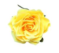 Cheveux Artificiels Femme 3pcs Rose Flower Hairpin Summer Beach Headdress Flowers Hair Clips Bridal Barrette For Wedding(Yellow)