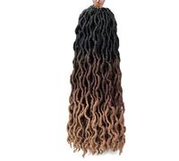 Cheveux au Crochet de 24 pouces, 6 paquets/Lot de tresses ondulées douces, Dreadlocks, Extensions de cheveux bouclés torsadés, tresses de racines africaines(T1B/33/27,18 inch)