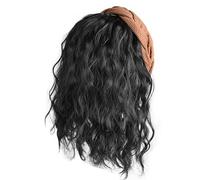 Cheveux Bouclés Perruques En Fibres Synthétiques Aspect Naturel Femmes Extension De Cheveux Crâne Haut Avec Cerceau Coiffure Rapide Postiche Perruques Fête