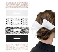 Cheveux Bun Roller français pour cheveux, 6 pièces Donuts pour Chignon, Bun Hair Chignon Maker pour Cheveux, French Twist Magic Tissu, nœud pour cheveux, Multicolore Accessoires pour cheveux épais ou