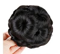 Cheveux Chignons 1 Pack Synthétique Bouclés Chignon Queue de Cheval Donut Griffe Clip Perruque Extensions de Cheveux Noir Marron for Femme Usage Quotidien Chignon Postiche Cheveux (Color : 4, Size :