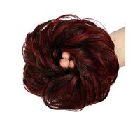 Cheveux Chignons 1-Pack Synthétique Messy Bun Extension Shaggy Bun Bandeaux Avec Bande De Caoutchouc Élastique Femmes Bouclés Ondulés Perruque Cheveux Chignon Chignon Postiche Cheveux (Color : P4-99J