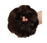 Cheveux Chignons 1-Pack Synthétique Messy Bun Extension Shaggy Bun Bandeaux Avec Bande De Caoutchouc Élastique Femmes Bouclés Ondulés Perruque Cheveux Chignon Chignon Postiche Cheveux (Color : 4)