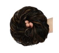 Cheveux Chignons 1-Pack Synthétique Messy Bun Extension Shaggy Bun Bandeaux Avec Bande De Caoutchouc Élastique Femmes Bouclés Ondulés Perruque Cheveux Chignon Chignon Postiche Cheveux (Color : P1B-30
