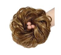 Cheveux Chignons 1-Pack Synthétique Messy Bun Extension Shaggy Bun Bandeaux Avec Bande De Caoutchouc Élastique Femmes Bouclés Ondulés Perruque Cheveux Chignon Chignon Postiche Cheveux (Color : P27-30