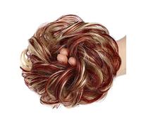 Cheveux Chignons 1-Pack Synthétique Messy Bun Extension Shaggy Bun Bandeaux Avec Bande De Caoutchouc Élastique Femmes Bouclés Ondulés Perruque Cheveux Chignon Chignon Postiche Cheveux (Color : P99j-6