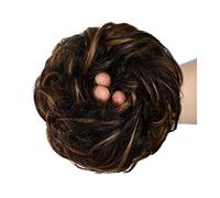 Cheveux Chignons 1-Pack Synthétique Messy Bun Extension Shaggy Bun Bandeaux Avec Bande De Caoutchouc Élastique Femmes Bouclés Ondulés Perruque Cheveux Chignon Chignon Postiche Cheveux (Color : P4-27