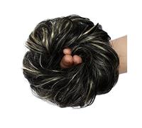 Cheveux Chignons 1-Pack Synthétique Messy Bun Extension Shaggy Bun Bandeaux Avec Bande De Caoutchouc Élastique Femmes Bouclés Ondulés Perruque Cheveux Chignon Chignon Postiche Cheveux (Color : P1B-61