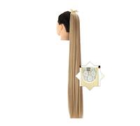 Cheveux Chignons 1 paquet de pinces à cheveux longues droites avec cordon de serrage extension de queue de cheval perruque synthétique extensions de cheveux chignon for une utilisation quotidienne Chi