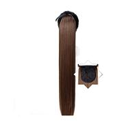 Cheveux Chignons 1 paquet de pinces à cheveux longues droites avec cordon de serrage extension de queue de cheval perruque synthétique extensions de cheveux chignon for une utilisation quotidienne Chi