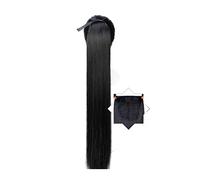 Cheveux Chignons 1 paquet de pinces à cheveux longues droites avec cordon de serrage extension de queue de cheval perruque synthétique extensions de cheveux chignon for une utilisation quotidienne Chi