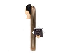 Cheveux Chignons 1 paquet de pinces à cheveux longues droites avec cordon de serrage extension de queue de cheval perruque synthétique extensions de cheveux chignon for une utilisation quotidienne Chi