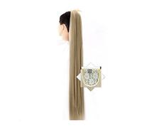 Cheveux Chignons 1 paquet de pinces à cheveux longues droites avec cordon de serrage extension de queue de cheval perruque synthétique extensions de cheveux chignon for une utilisation quotidienne Chi