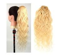 Cheveux Chignons 10-24 Pouces De Long Bouclés Ondulés Queue De Cheval Extensions De Cheveux Avec Cordon Tranches De Cheveux Queue De Cheval Femmes Blonde Perruque Cheveux Chignon Chignon Postiche Chev