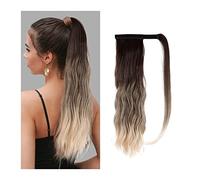 Cheveux Chignons 16 pouces longue vague queue de cheval allongement synthétique bouclés queue de cheval extension de cheveux perruque chignon perruque cheveux chignon for les femmes tous les jours Chi