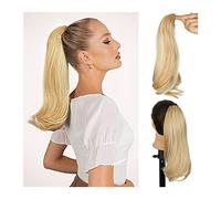 Cheveux Chignons 16" Synthétique Longue Ligne Droite Queue De Cheval Extension De Cheveux Clip Queue De Cheval Synthétique Bouclés Chignon Griffe Clip for L'usage Quotidien Des Femmes Chignon Postiche