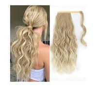Cheveux Chignons 20 "Synthétique Longue Queue De Cheval Ondulée Allongement Enrouler Autour De La Queue De Cheval Perruque Chignon for Les Femmes Moelleux Synthétique Doux Perruques Chignon Postiche C