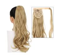 Cheveux Chignons 22 "longue queue de cheval ondulée allongement synthétique bouclés enveloppant queue de cheval Extension de cheveux pince à cheveux femmes perruque chignon bouclé Chignon Postiche Che