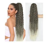 Cheveux Chignons 24/30 pouces de long bouclés queue de cheval extension synthétique cordon pince à cheveux queue de cheval perruque cheveux chignon for un usage quotidien des femmes Chignon Postiche C