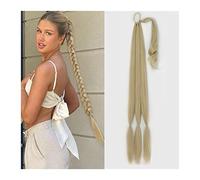 Cheveux Chignons 26/34 pouces de long tressé queue de cheval allongeant synthétique queue de cheval bandeau harnais perruque pièce chignon for un usage quotidien des femmes Chignon Postiche Cheveux (