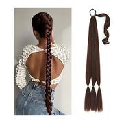 Cheveux Chignons 26/34 pouces de long tressé queue de cheval allongeant synthétique queue de cheval bandeau harnais perruque pièce chignon for un usage quotidien des femmes Chignon Postiche Cheveux (