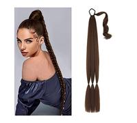 Cheveux Chignons 26/34 pouces de long tressé queue de cheval allongeant synthétique queue de cheval bandeau harnais perruque pièce chignon for un usage quotidien des femmes Chignon Postiche Cheveux (