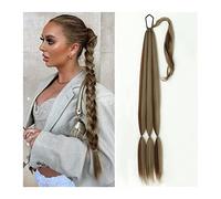 Cheveux Chignons 26/34 pouces de long tressé queue de cheval allongeant synthétique queue de cheval bandeau harnais perruque pièce chignon for un usage quotidien des femmes Chignon Postiche Cheveux (
