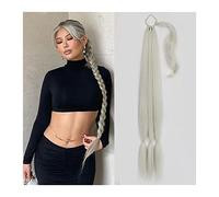 Cheveux Chignons 26/34 pouces de long tressé queue de cheval allongeant synthétique queue de cheval bandeau harnais perruque pièce chignon for un usage quotidien des femmes Chignon Postiche Cheveux (