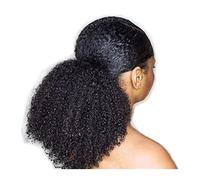 Cheveux Chignons 8-24 pouces Extensions de cheveux de queue de cheval bouclés africains pinces à cheveux avec cordon de serrage tranches de cheveux queue de cheval vraies Extensions de cheveux Chignon