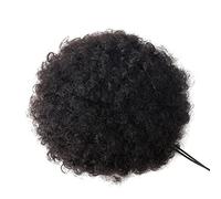 Cheveux Chignons Afro bouclés queue de cheval moelleux bulle cordon queue de cheval naturel noir brésilien pinces à cheveux humains dans les extensions de cheveux bouclés chignon Chignon Postiche Chev