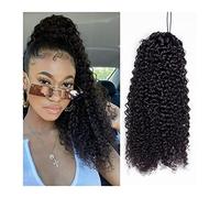 Cheveux Chignons Cheveux brésiliens queue de cheval Curl avec cordon de serrage peigne à cheveux Extensions de queue de cheval bouclés queue de cheval pince à cheveux for les femmes noires Chignon Pos