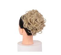 Cheveux chignons courts et bouclés, peignes à cheveux à clipser en queue de cheval, chouchou, chignon, extension synthétique, postiches chignons, plateau de cheveux, queue de cheval pour femme, v