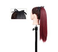 Cheveux Chignons Extension de queue de cheval 22/34 pouces perruque de cheveux raides arc bande de cheveux queue de cheval synthétique femmes Extensions de cheveux extra longs Chignon Postiche Cheveux