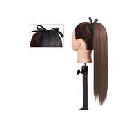 Cheveux Chignons Extension de queue de cheval 22/34 pouces perruque de cheveux raides arc bande de cheveux queue de cheval synthétique femmes Extensions de cheveux extra longs Chignon Postiche Cheveux