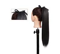 Cheveux Chignons Extension de queue de cheval 22/34 pouces perruque de cheveux raides arc bande de cheveux queue de cheval synthétique femmes Extensions de cheveux extra longs Chignon Postiche Cheveux
