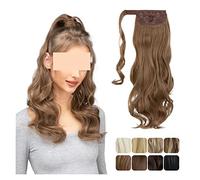 Cheveux Chignons Messy Curly Bun Extension Wig Wavy Ponytail Pompadour Ponytail Extension Cord Extensions de cheveux Curl Clips Chignon synthétique Chignon Postiche Cheveux (Color : 01, Size : 22inc