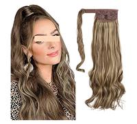 Cheveux Chignons Messy Curly Bun Extension Wig Wavy Ponytail Pompadour Ponytail Extension Cord Extensions de cheveux Curl Clips Chignon synthétique Chignon Postiche Cheveux (Color : 02, Size : 22inc