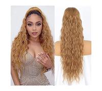 Cheveux Chignons Rallonge de queue de cheval ondulée longue synthétique de 26 "avec pince à cheveux à cordon de serrage chignon en queue de cheval for un usage quotidien des femmes Chignon Postiche Ch