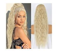 Cheveux Chignons Rallonge de queue de cheval ondulée longue synthétique de 26 "avec pince à cheveux à cordon de serrage chignon en queue de cheval for un usage quotidien des femmes Chignon Postiche Ch