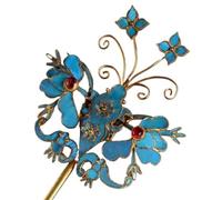 Cheveux chinois,Baguettes à cheveux vintage,Accessoire de coiffure rétro chinois Hanfu Accessoires for cheveux cloisonnés Épingle à cheveux