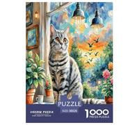 Cheveux Courts Britanniques 1000 Pièces Animaux Puzzle Défi Jouet Jeu Éducatif Décoration D'intérieur Et Enfants À Partir De 14+ Ans Adultes Cadeaux 38x26cm/1000pcs