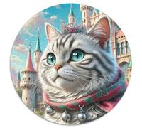 Cheveux Courts Britanniques 1000 Pièces Puzzle Convient Aux Adultes Et Aux EnfantsJeu D'Intelligence Pets Mignons Puzzle Circulaire Puzzles Classiques DIY Puzzle Puzzle pour Enfants