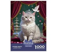 Cheveux Courts Britanniques 1000 Pieces Puzzle Mignon Puzzles Série Pleine De Couleurs Décorations Familiales Le Cadeau Parfait pour La Famille Et Les Amis Jeu Difficile pour Les 70x50cm/1000pcs