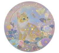 Cheveux Courts Britanniques 1000 Pièces Puzzle Rond Jeu Mignon Pets Puzzles Jeu D'Intelligence Cadeau Unique pour Adultes Et Enfants 1000pcs (67.5x67.5cm)