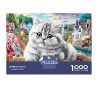 Cheveux Courts Britanniques (49)_2 1000 Pièces Puzzle Impossible Belle Décoration Familiale Chat dans des Fleurs vibrantes Puzzles Jouets De Difficiles pour Adultes 70x50cm/1000pcs