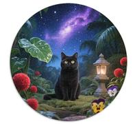 Cheveux Courts Britanniques Circulaire Puzzles Convient pour Adultes Et Enfants 1000 Pièces Pet Mignon Fun Défiant Jeu Éducatif Unique Toy (67.5x67.5cm)