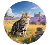 Cheveux Courts Britanniques Circulaire Puzzles Convient pour Adultes Et Enfants 1000 Pièces Pet Mignon Fun Défiant Unique Toy (67.5x67.5cm)