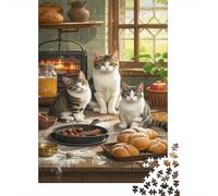 Cheveux Courts Britanniques Puzzle 1000 Pièces Cadeau Unique Chat Mignons Défi Jouet À De Qualité Supérieure Peinture Art pour Adultes Et Enfants 1000pcs (75x50cm)