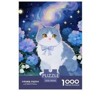 Cheveux Courts Britanniques Puzzles De 1000 Pièces pour Adultes Pet Chat Classiques Jeu Éducatif Défi Jouet, Idée Cadeau 70x50cm/1000pcs