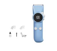 Cheveux de bébé rechargeables par USB avec alimentation numérique, bleu | Design arrondi, ensemble de coiffures à domicile pour soignants
